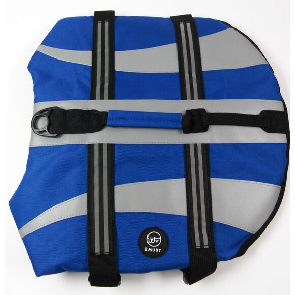 Dog Life Vests for Swimming, Adjustable with Reflective Stripes, M/L Dog Royal B - Picture 4 of 5